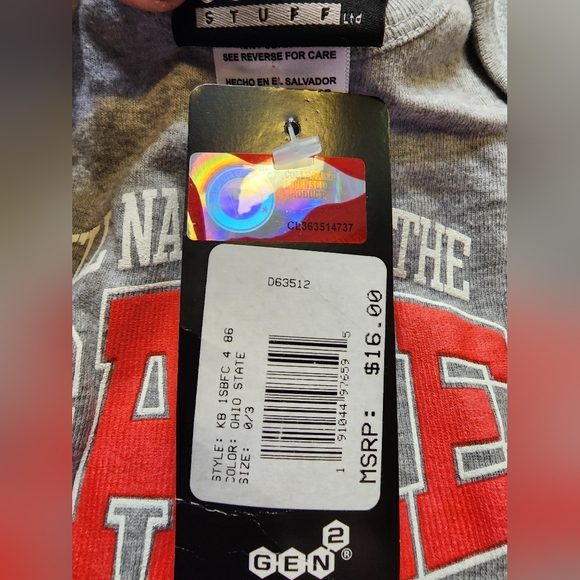 Ohio State Infant Onesy & winter stocking cap - Picture 4 of 5